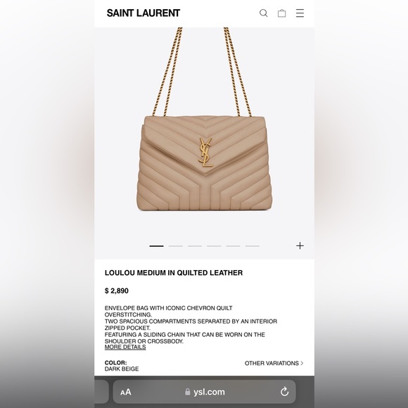 🌟SOLD🌟 NWT YSL Lou Lou Medium Shoulder Bag - Picture 12 of 12